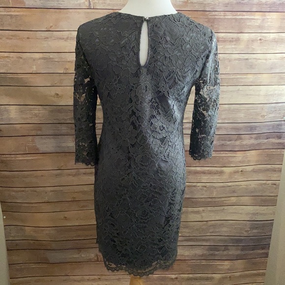 🎈Sale🎈 Cynthia Steffe Lace Sheath Dress With 3/4 Sleeves - Picture 5 of 9
